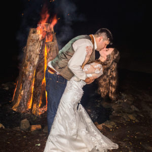 North Georgia Mountain Wedding Photos - Bonfire